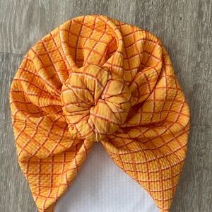 Waffle theme turban hat